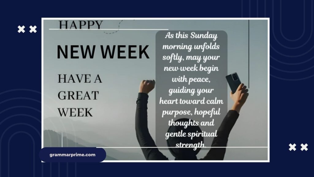 have a wonderful rest of your week