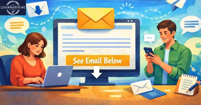 Alternative Ways to Say “Please See the Email Below”