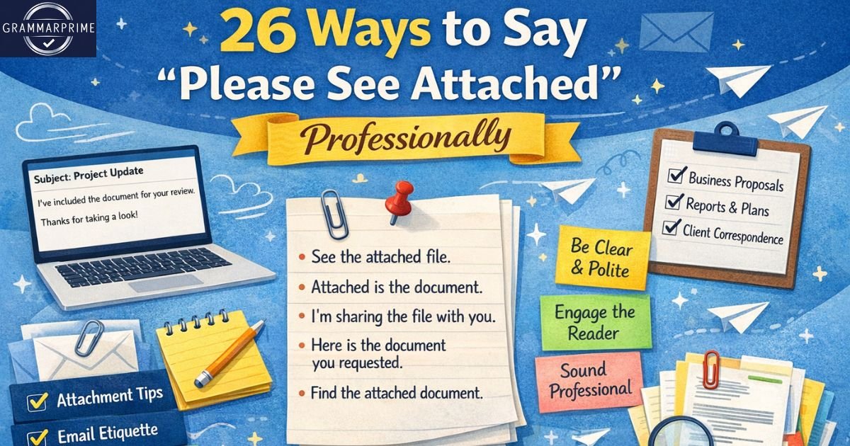 26 Ways to Say “Please See Attached” Professionally