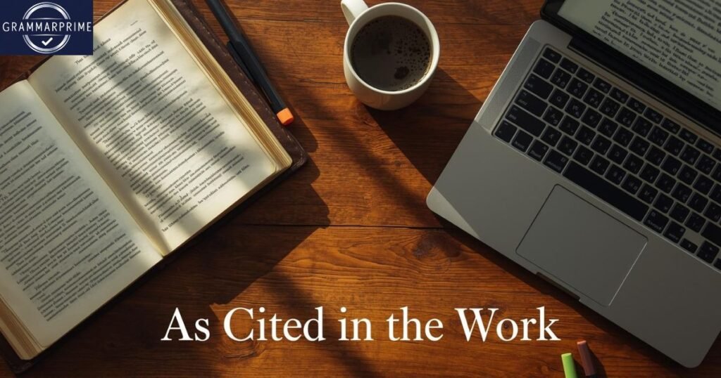 As Cited in the Work