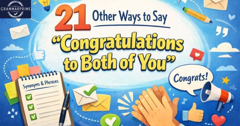 Congratulations to Both of You