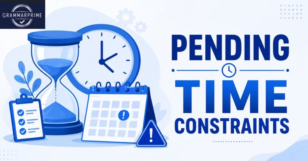 Pending Time Constraints