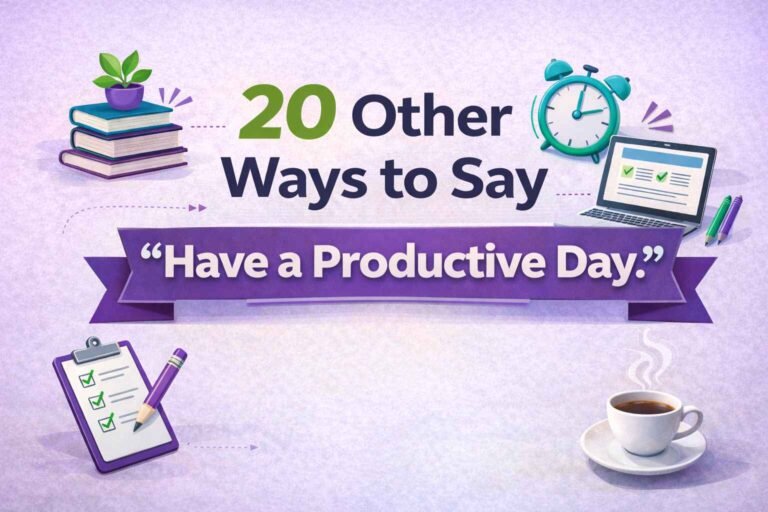 20 Other Ways to Say “Have a Productive Day.”