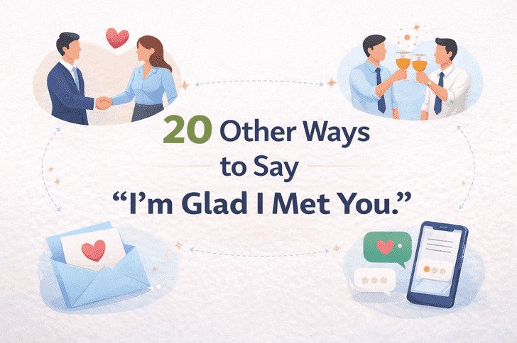 20 Other Ways to Say “I’m Glad I Met You.”