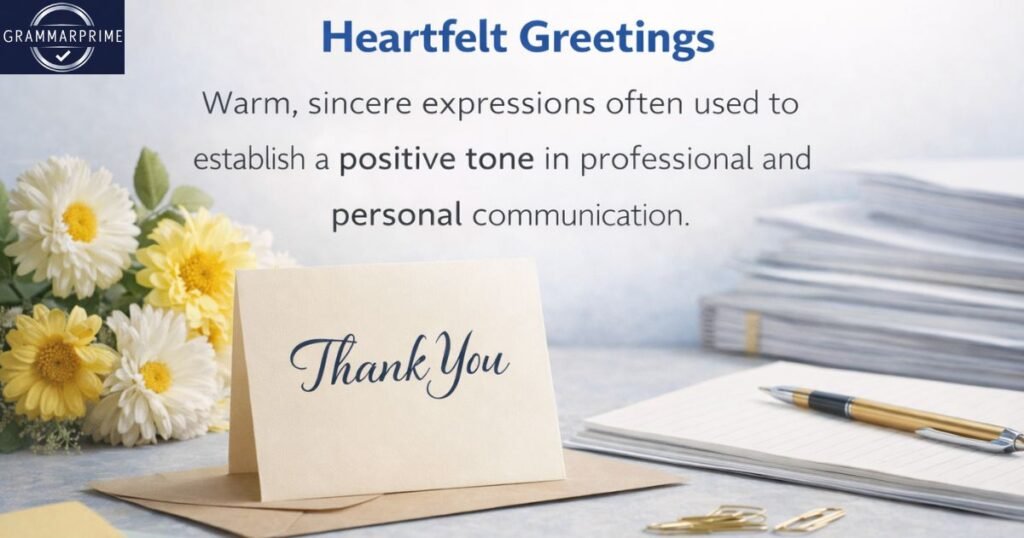 Heartfelt greeting and other Creative Ways to Say “Welcome”