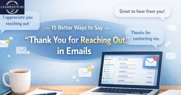 Thank You for Reaching Out