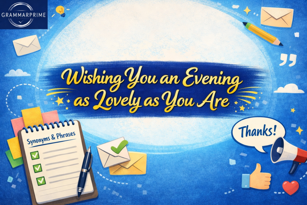 Wishing You an Evening as Lovely as You Are