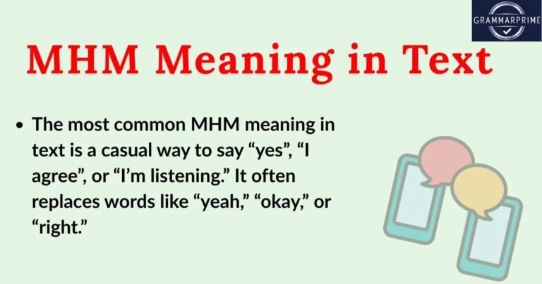 Mhm Meaning in Text