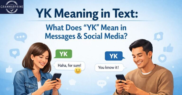 yk meaning