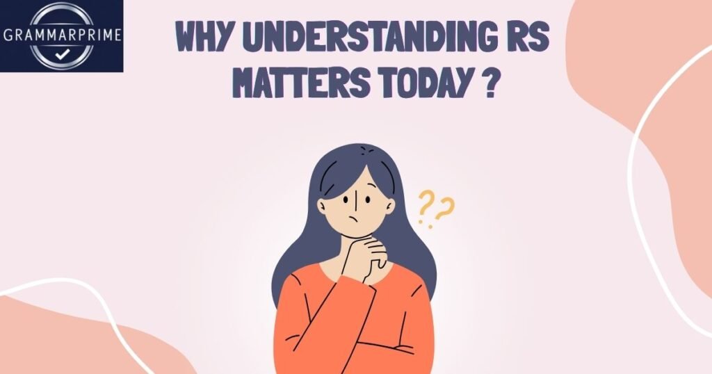 'RS' meaning in Text