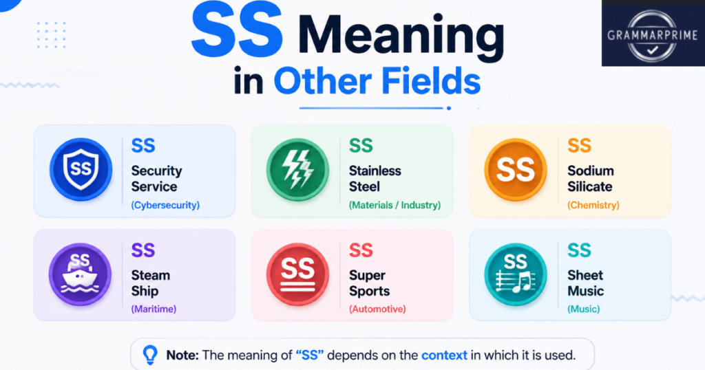 SS Meaning in Other Fields