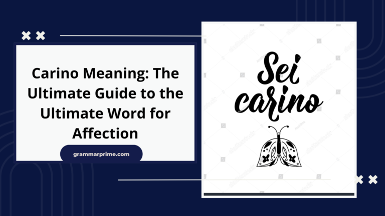 Carino Meaning