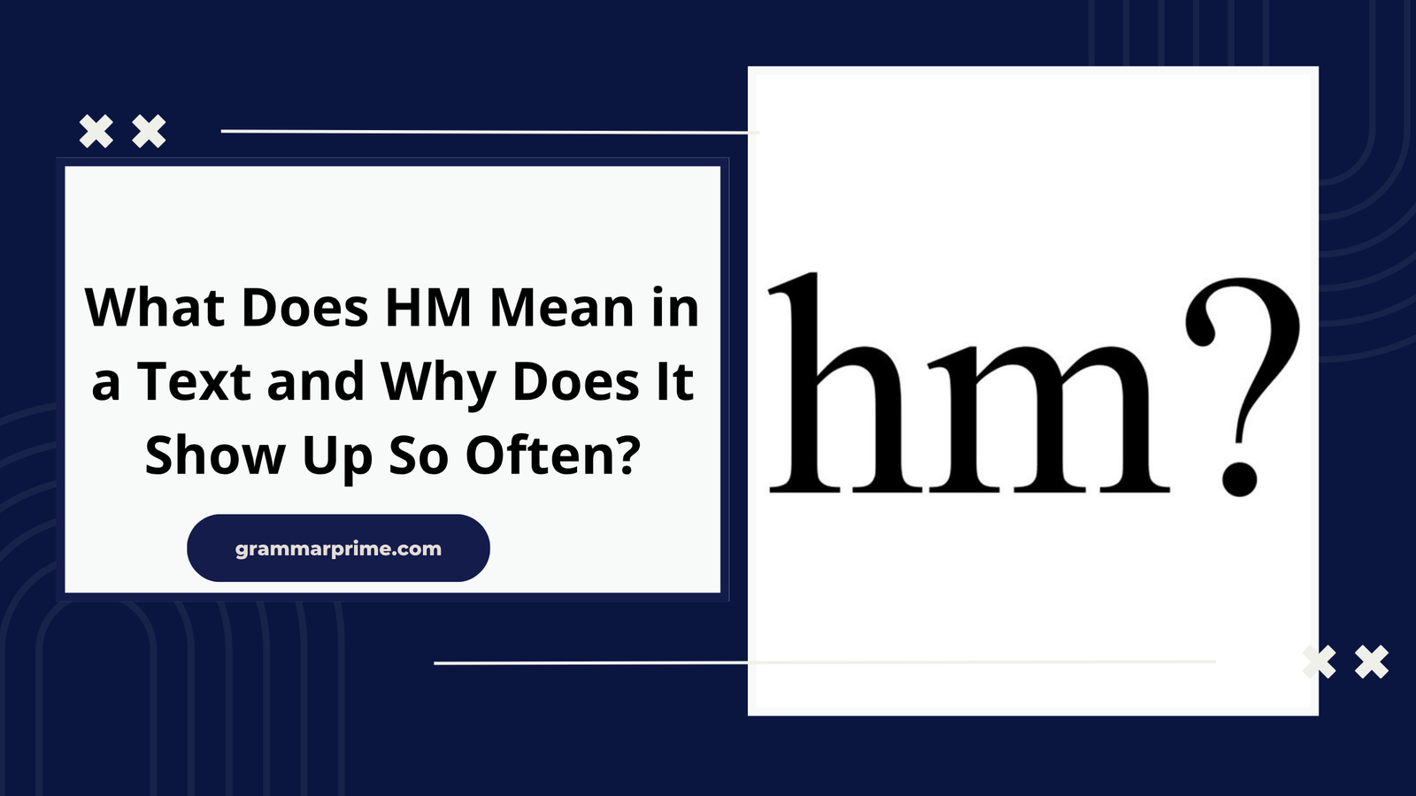 hm meaning in text