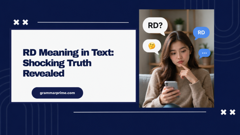 RD Meaning in Text Shocking Truth Revealed